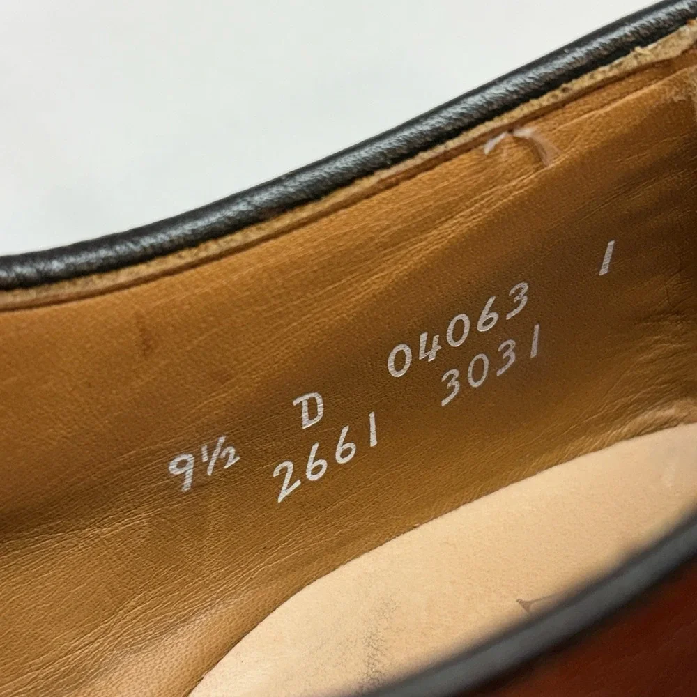 Allen Edmonds Bradley Split Toe Brown‎ Leather Shoes Mens 9.5 D